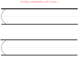 Writing worksheet with curve 2