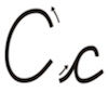 Learn to write cursive letter C c